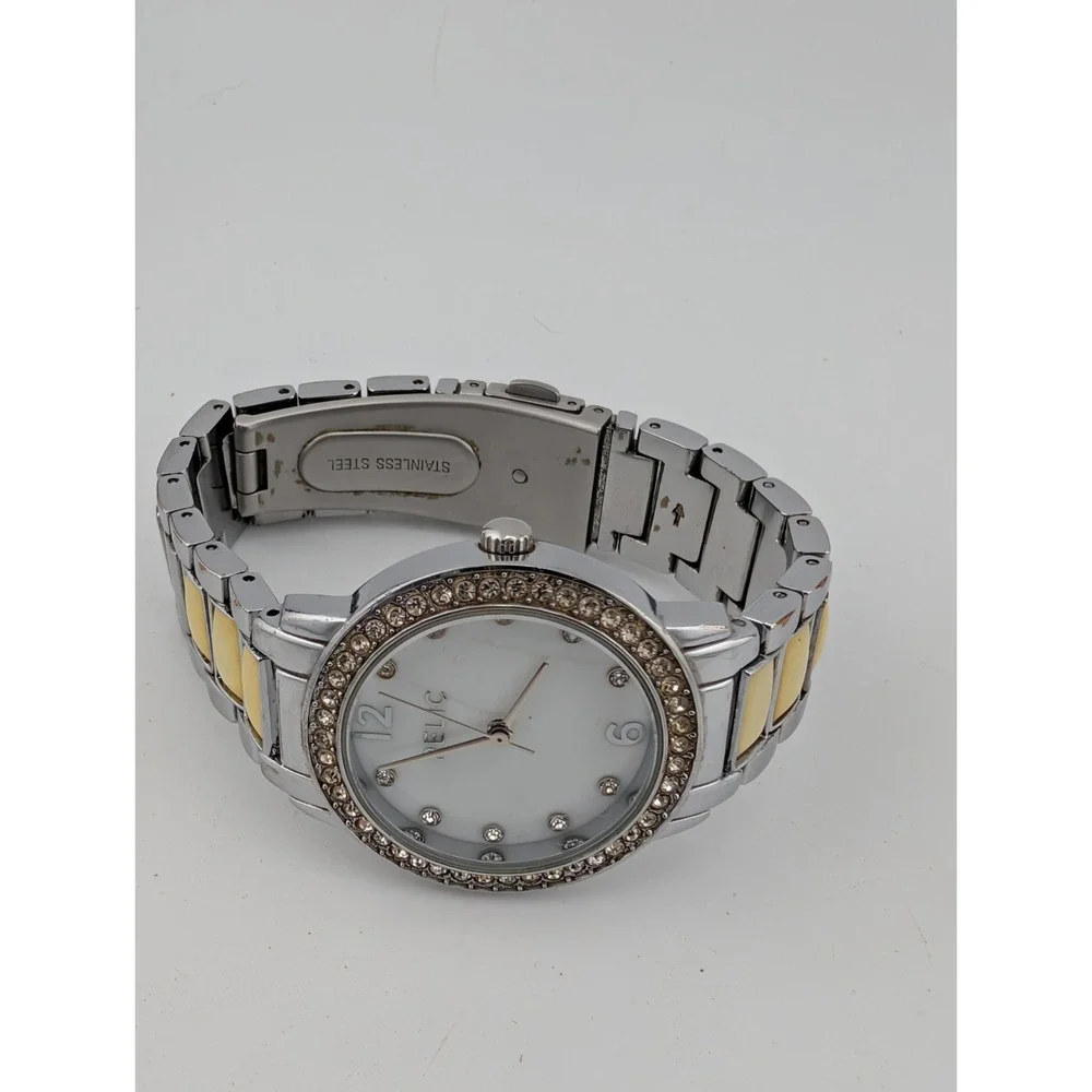 Relic Fossil Women's Watch 32mm Case Crystal Bezel MOP Dial ZR34354- New Battery